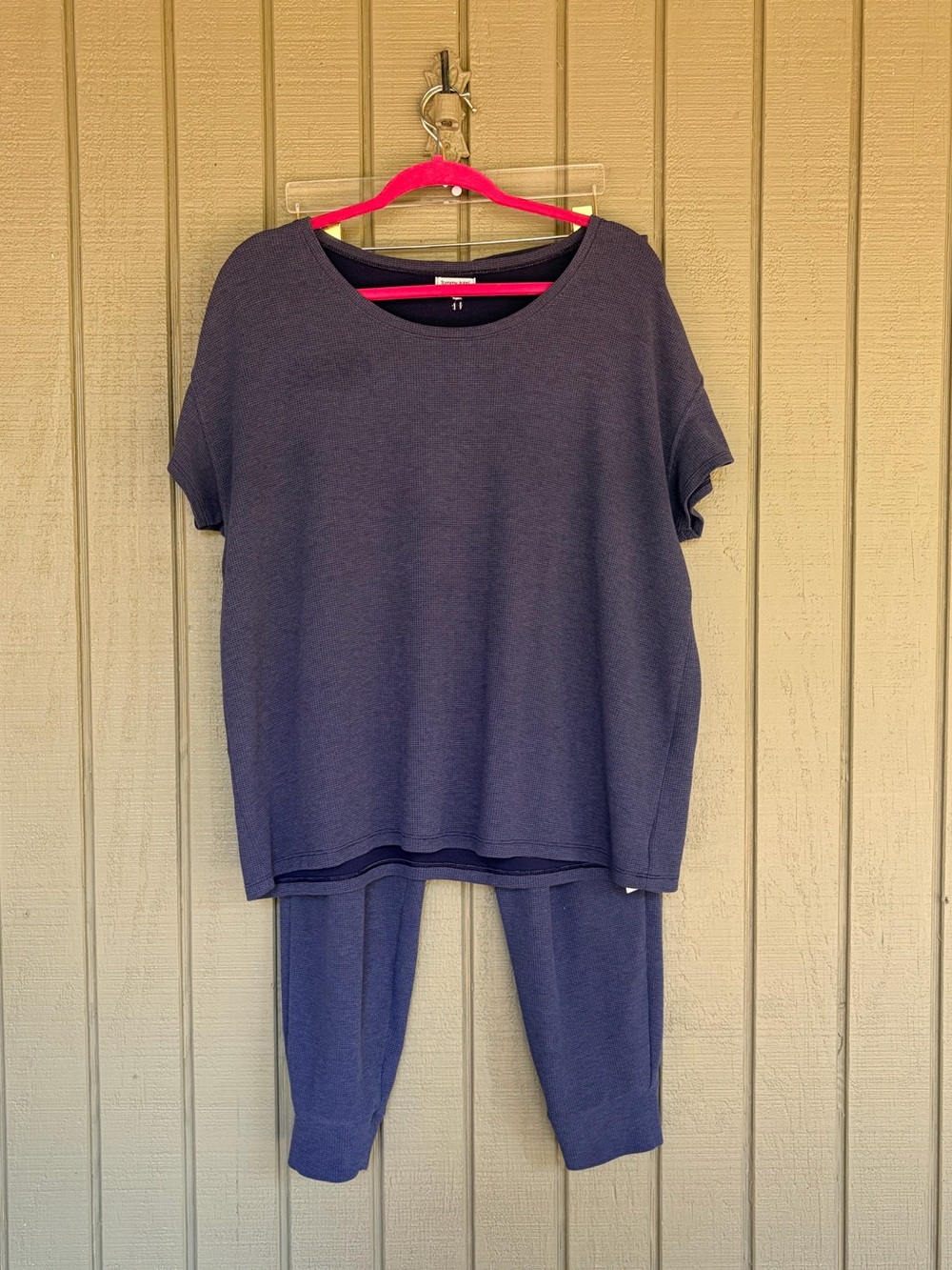 Tommy John Navy Blue Tencel Lounge Set Top & Joggers XL